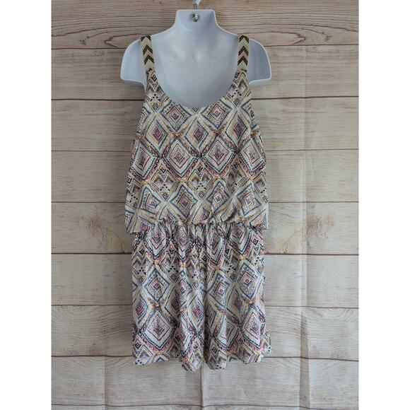 Art Class Girl’s Multi Color Aztec/Boho Romper Size Large - Picture 2 of 8